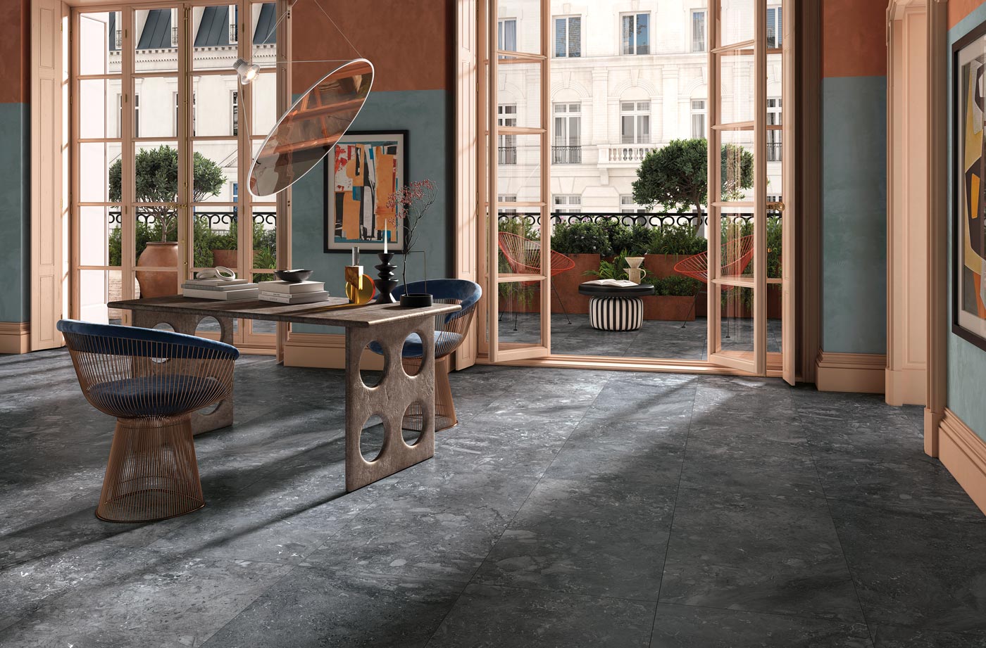 salon carrelage grand format