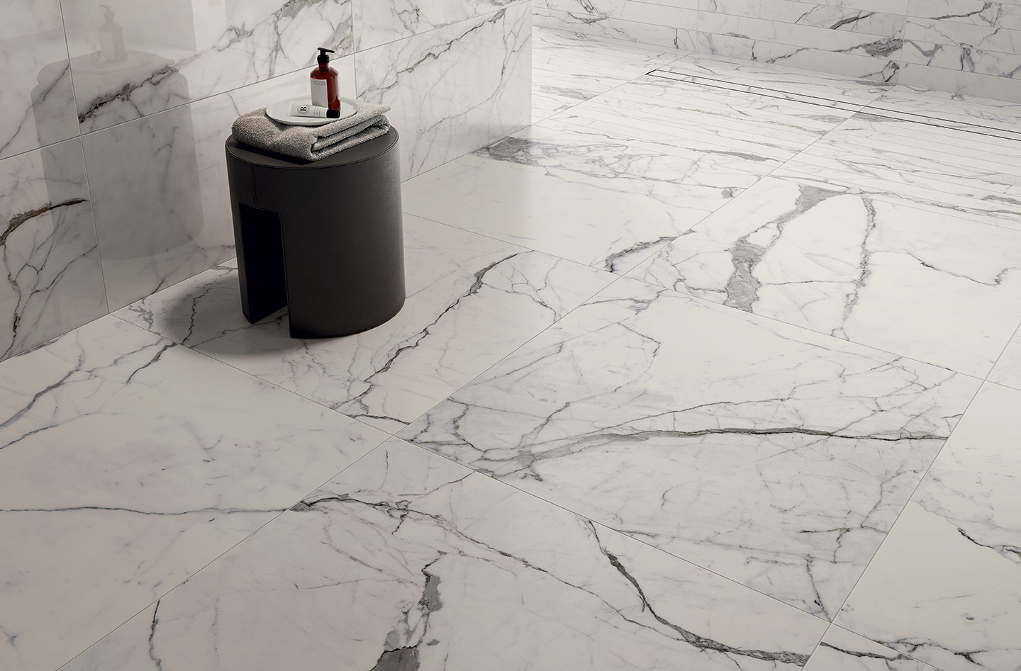carrelage grand format imitation marbre