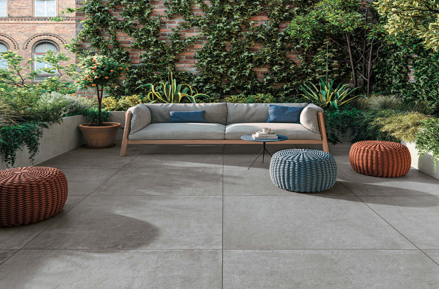 terrasse carrelage grand format