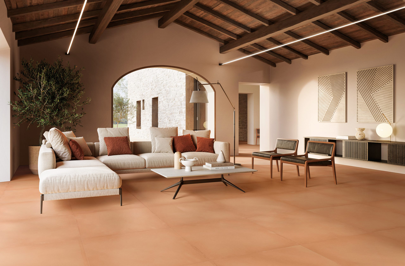 salon carrelage grand format